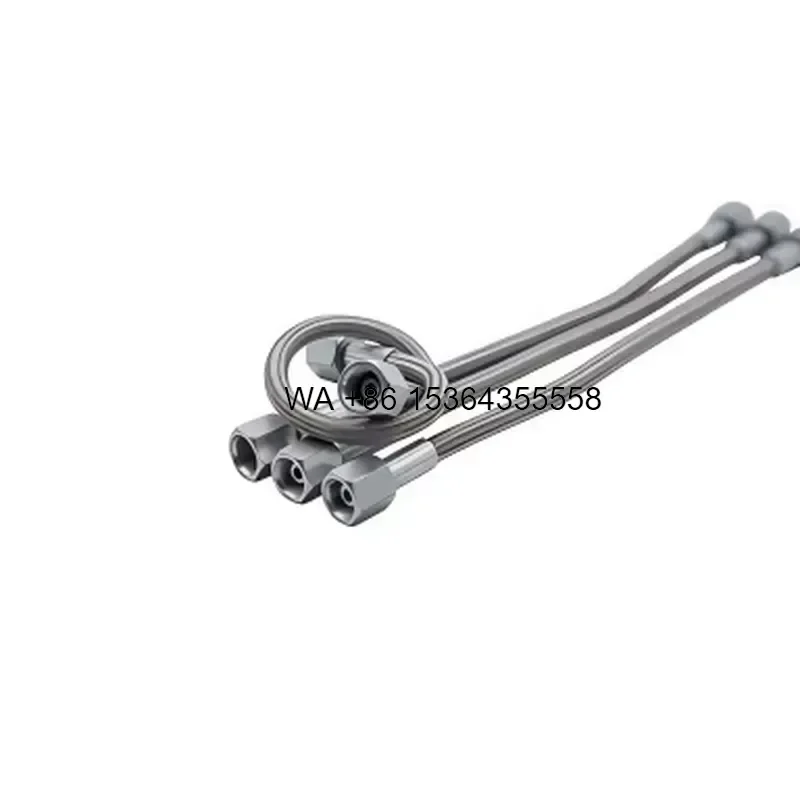 Wmwmnu Stainless Steel Braided High Temperature Resistant Hose -60C to 260C PTFE Customizable Sizes