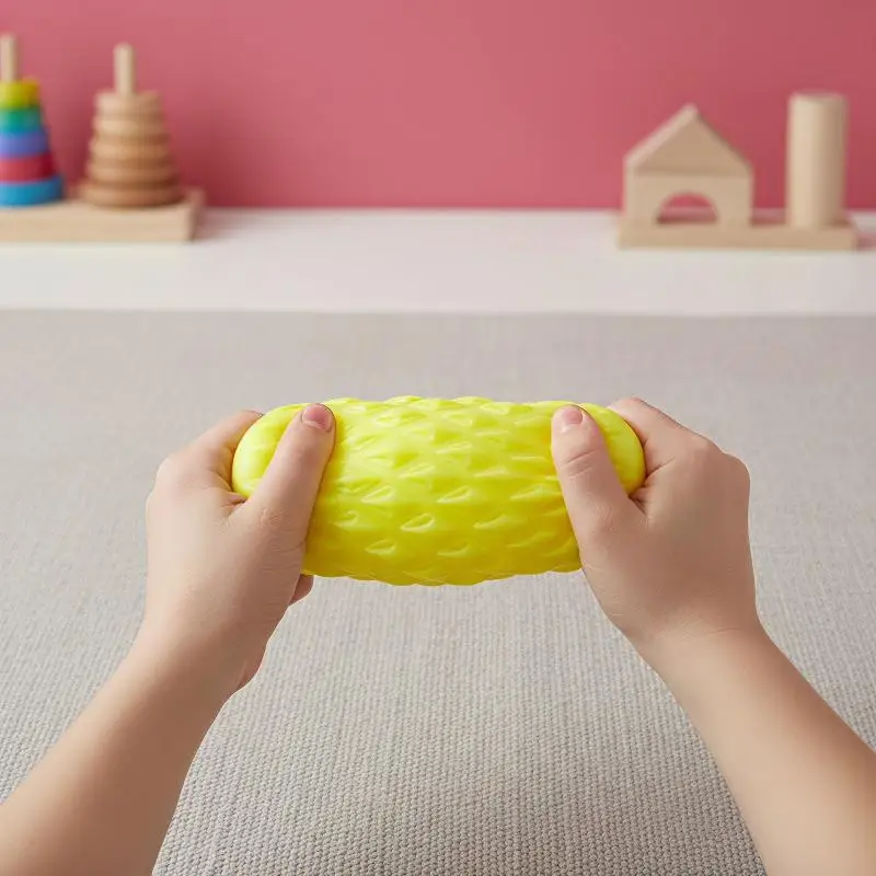 New Pineapple Stress Release Pinch Toy Soft Elastic Lightweight Non-Toxic Material Decompression Toy for Kids Adults Travel Use