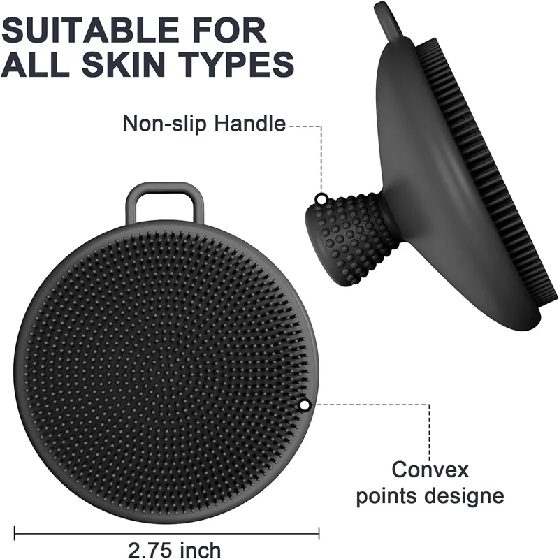 منظف للوجه من السيليكون مقاوم للماء ، فرش غسل الوجه الناعمة ، التقشير ، تطهير الوجه ، العناية بالبشرة