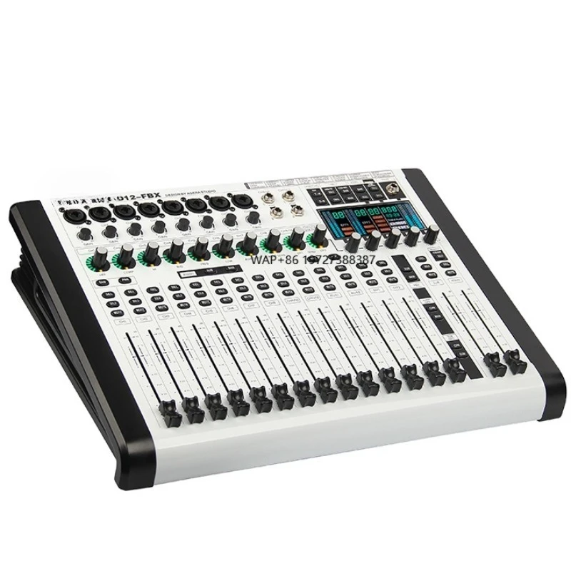 

2025 High Quality OEM Custom Professional 12-Channel Metal Digital Mixer Sound System DJ Controllers with Built-In Effects