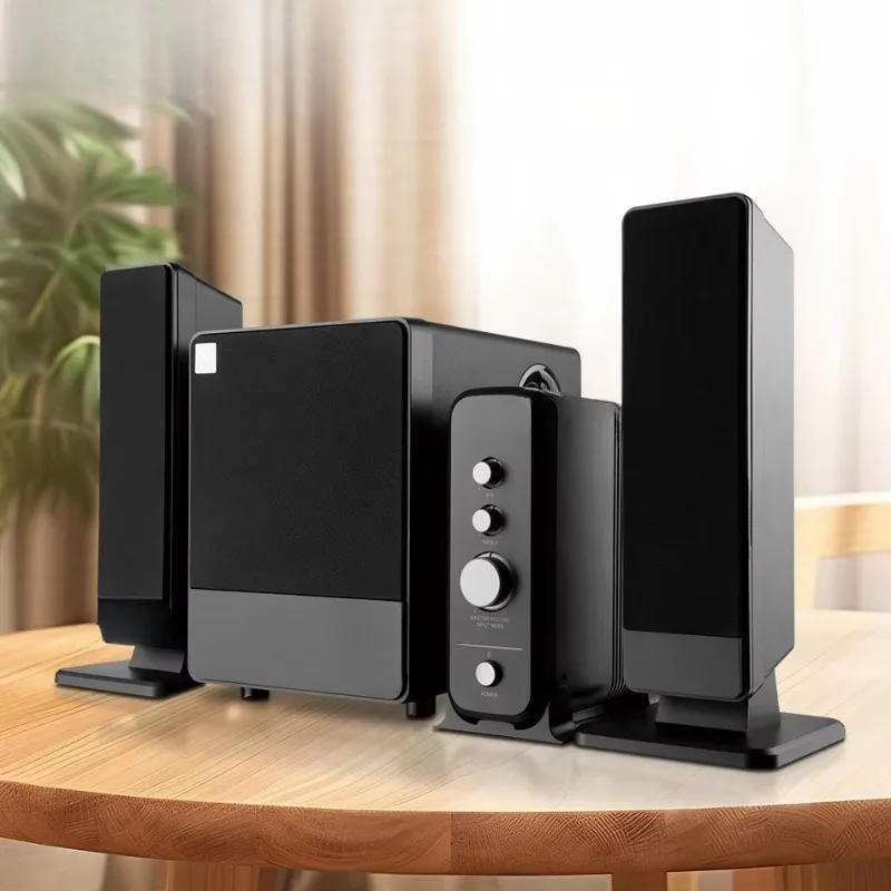 Speaker Plastic Discrete Amplifier BT 5.3 Optical/Coaxial Lossless Input European Tuned Deep Bass High Resolution Audio