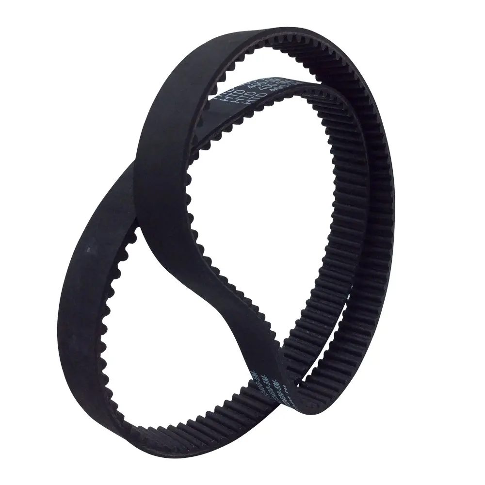 2Pcs/Pack HTD 5M Rubber Timing Belts Closed-Loop 400mm Length 80 Teeth 15mm Width Industrial Timing Belt