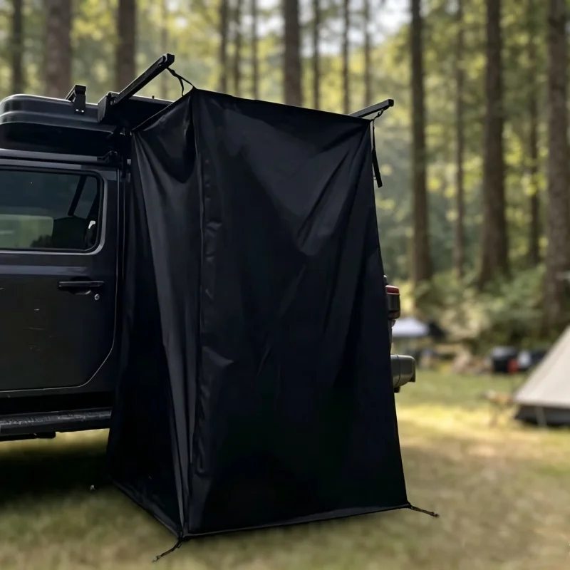 Car Side Privacy Shower Shelter Foldable Lightweight Changing Tent Outdoor Camping Road Trip Temporary Bathing Restroom Space
