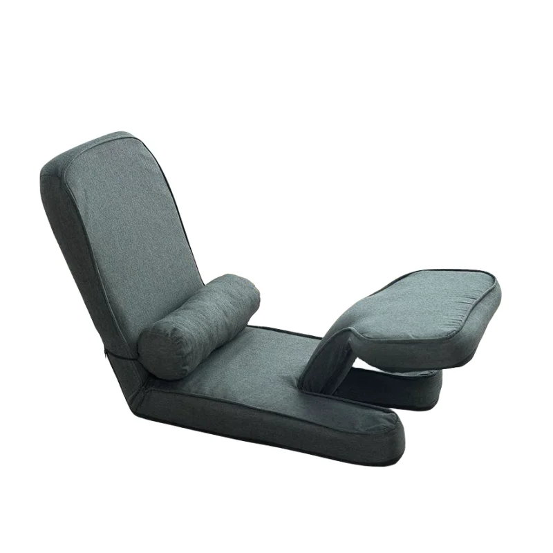 Silla de suelo acolchada con respaldo ajustable, muebles de sala de estar, silla de ocio para meditación, reuniones, lectura, observación de TV