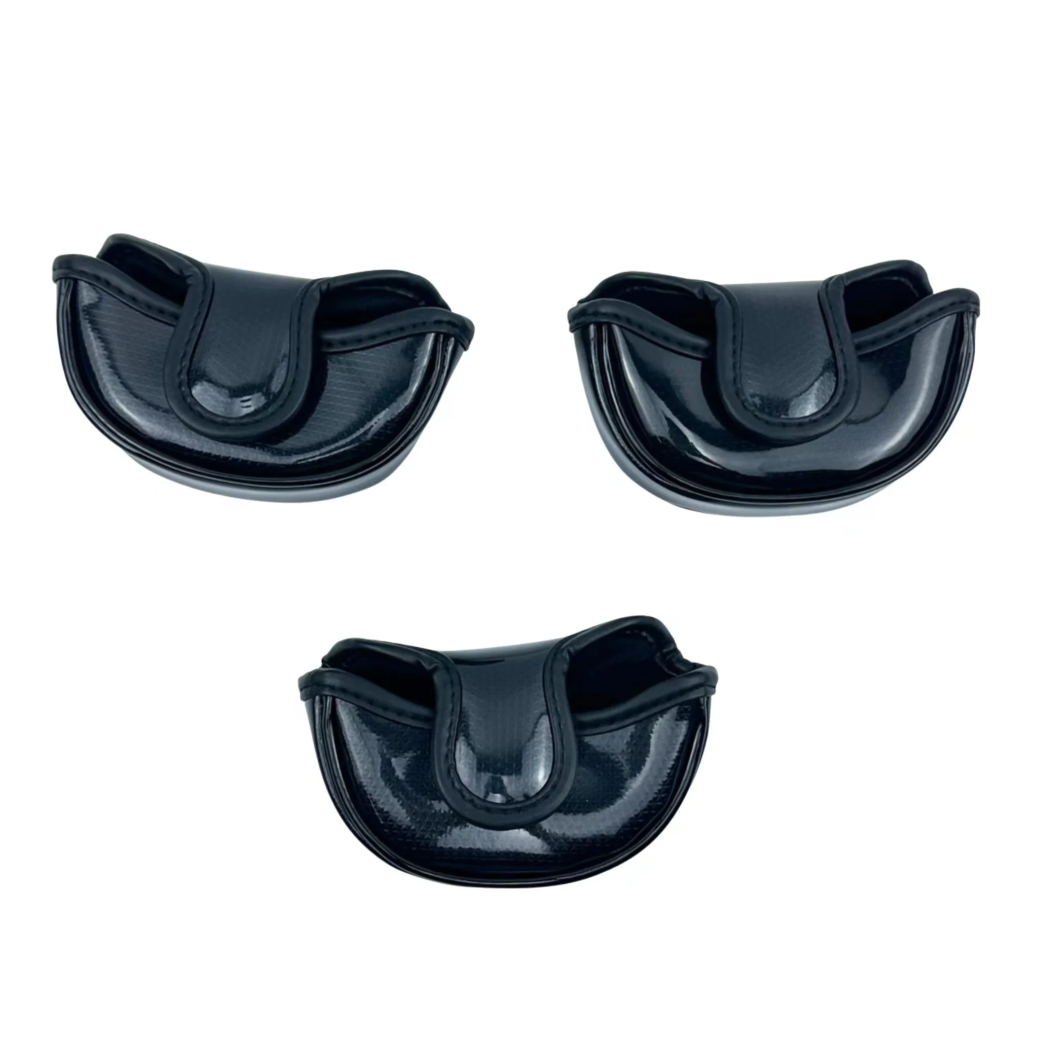Cubierta de cuero PU para Putter de Golf, cubierta de cabeza con patrón de Calavera, palo de Golf medio, con cierre magnético, 1 unidad