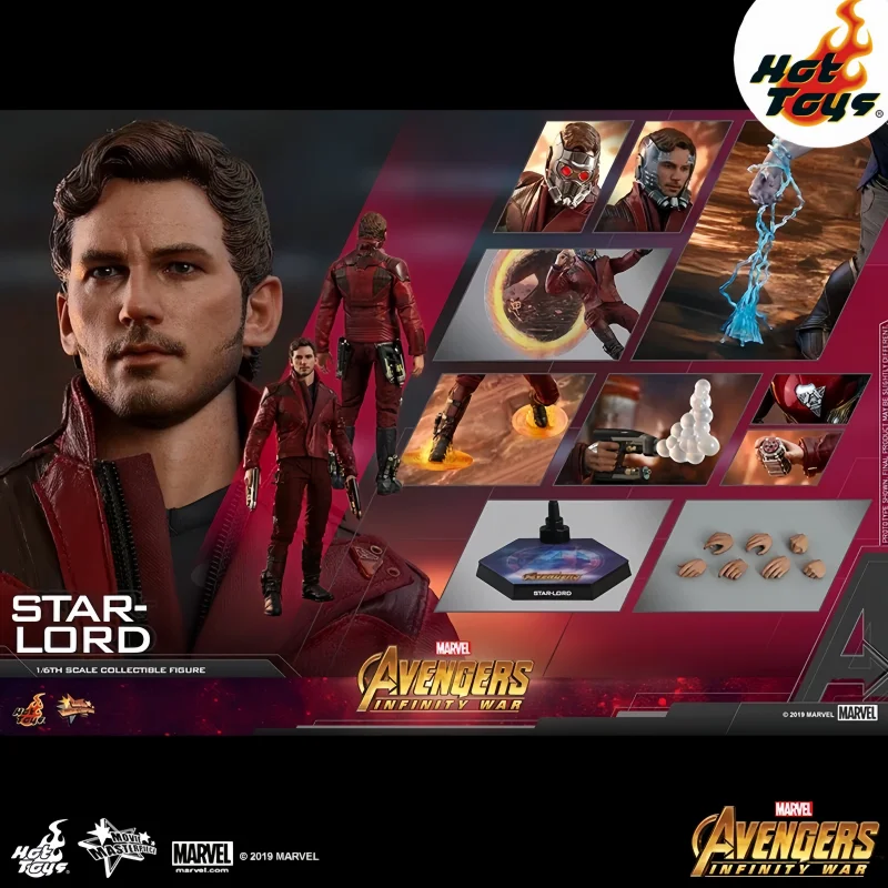 

New Original Hottoys HT MMS539 Marvel Avengers 3 Infinity War Star Lord 3.0 Cartoon Action Figure Model Toys Desktop Collection