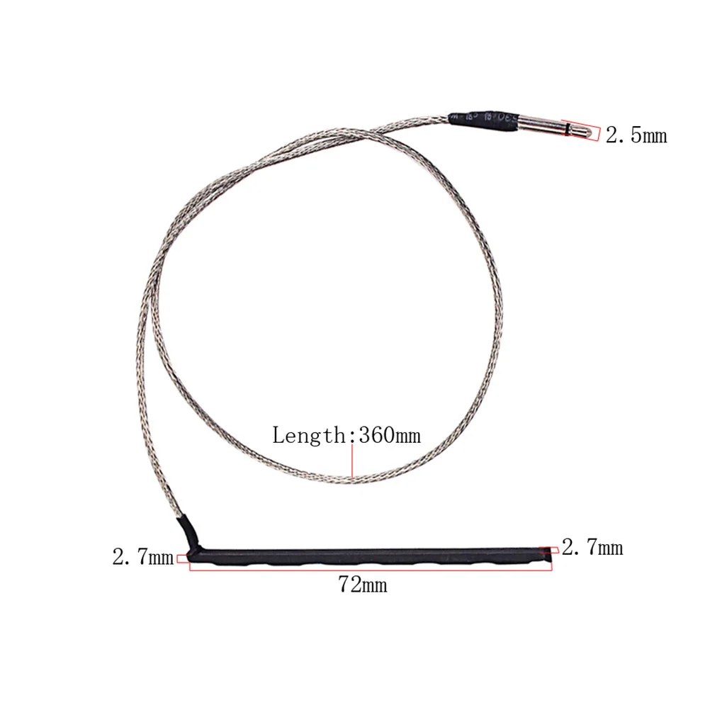 

Guitar Bridge Piezo Pickup 72mm Musical Instrument Replacement Accessory High Sensitivity Transducer Classical Guitar Parts