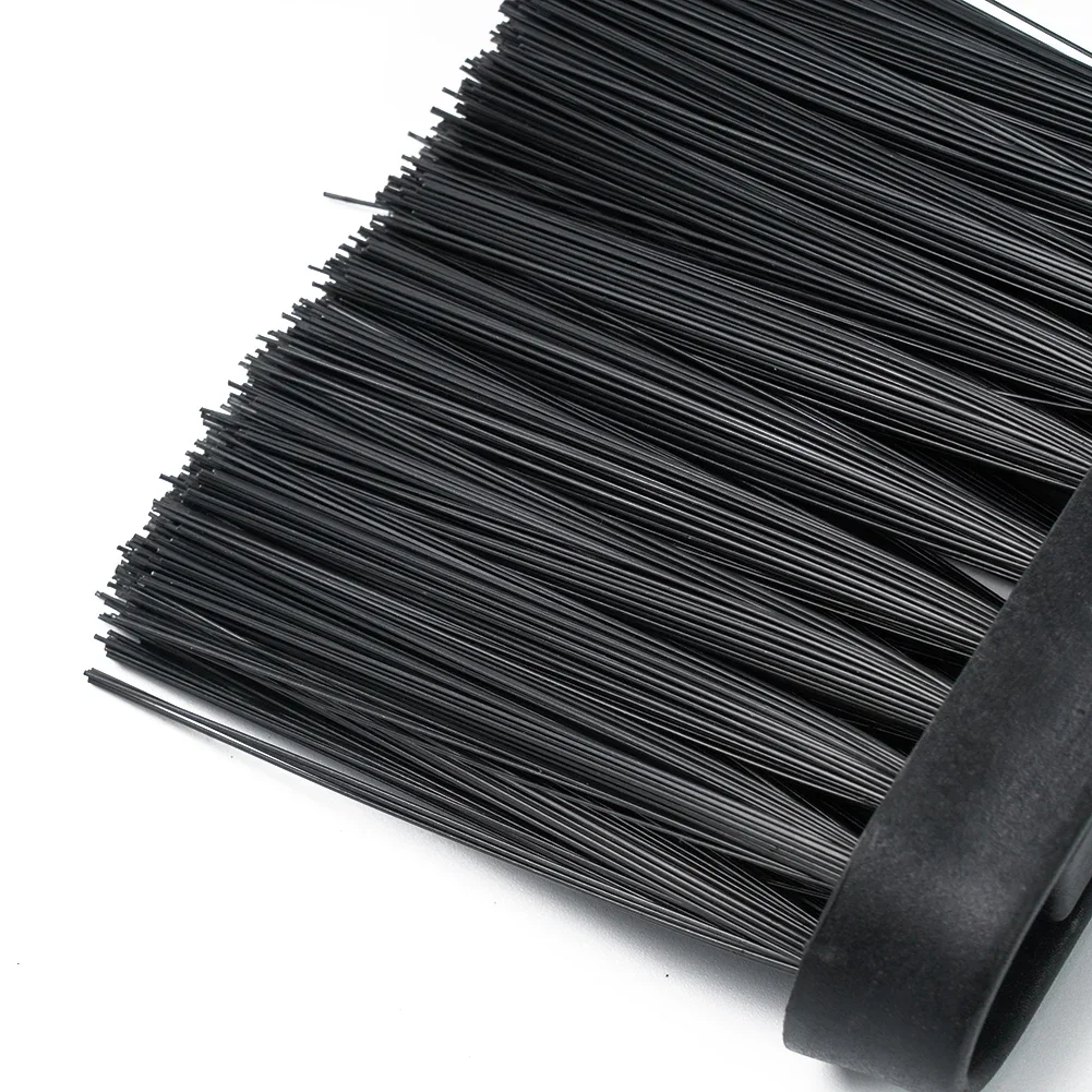 굴뚝 건조기 파이프용 블랙 벽난로 브러시, 먼지 브러시, 플라스틱 손잡이, 벽난로 내부 벽, 가정용 청소 도구