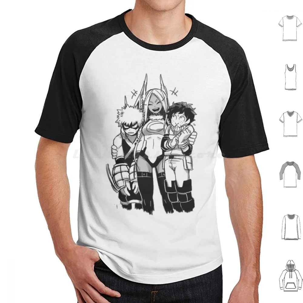 Mirko , Deku , Bakugou T Shirt 6xl Cotton Cool Tee Boku No Hero Academia Bnha Mha Anime All Might Deku Midoriya Bakugo