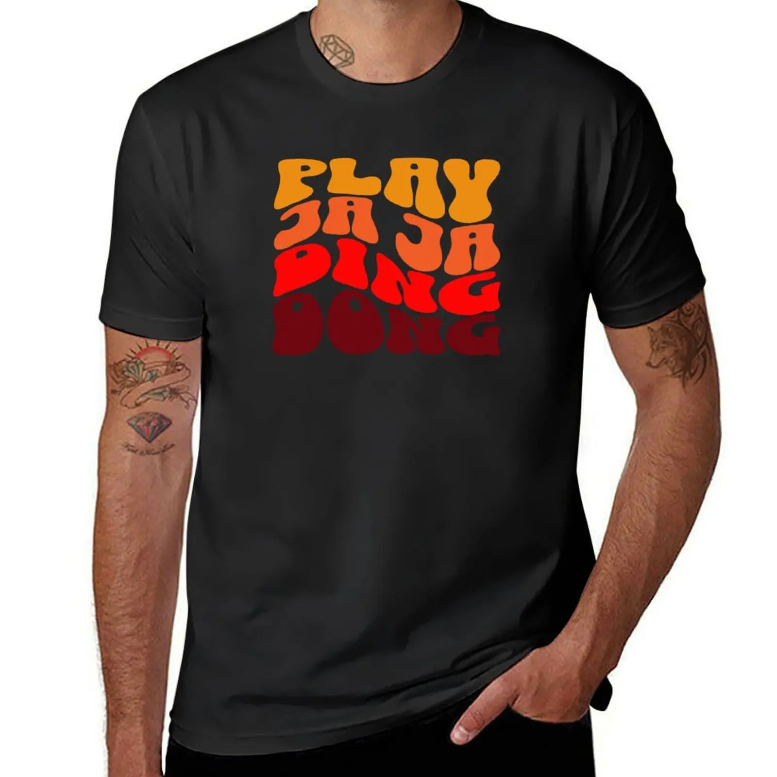 Play Ja Ja Ding Dong Groovy Fire Saga Eurovision T-Shirt blanks plus size tops customizeds sweat men clothings