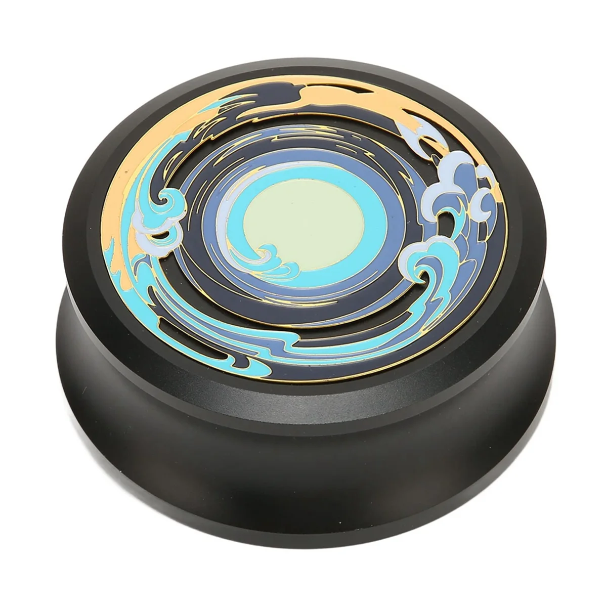 SLQZT LP น้ําหนักบันทึก Stabilizer บันทึก CLAMP แผ่นเสียง Disc Stabilizer สําหรับเครื่องเล่นแผ่นเสียงไวนิล Turntables แผ่นเสียง,สีดํา