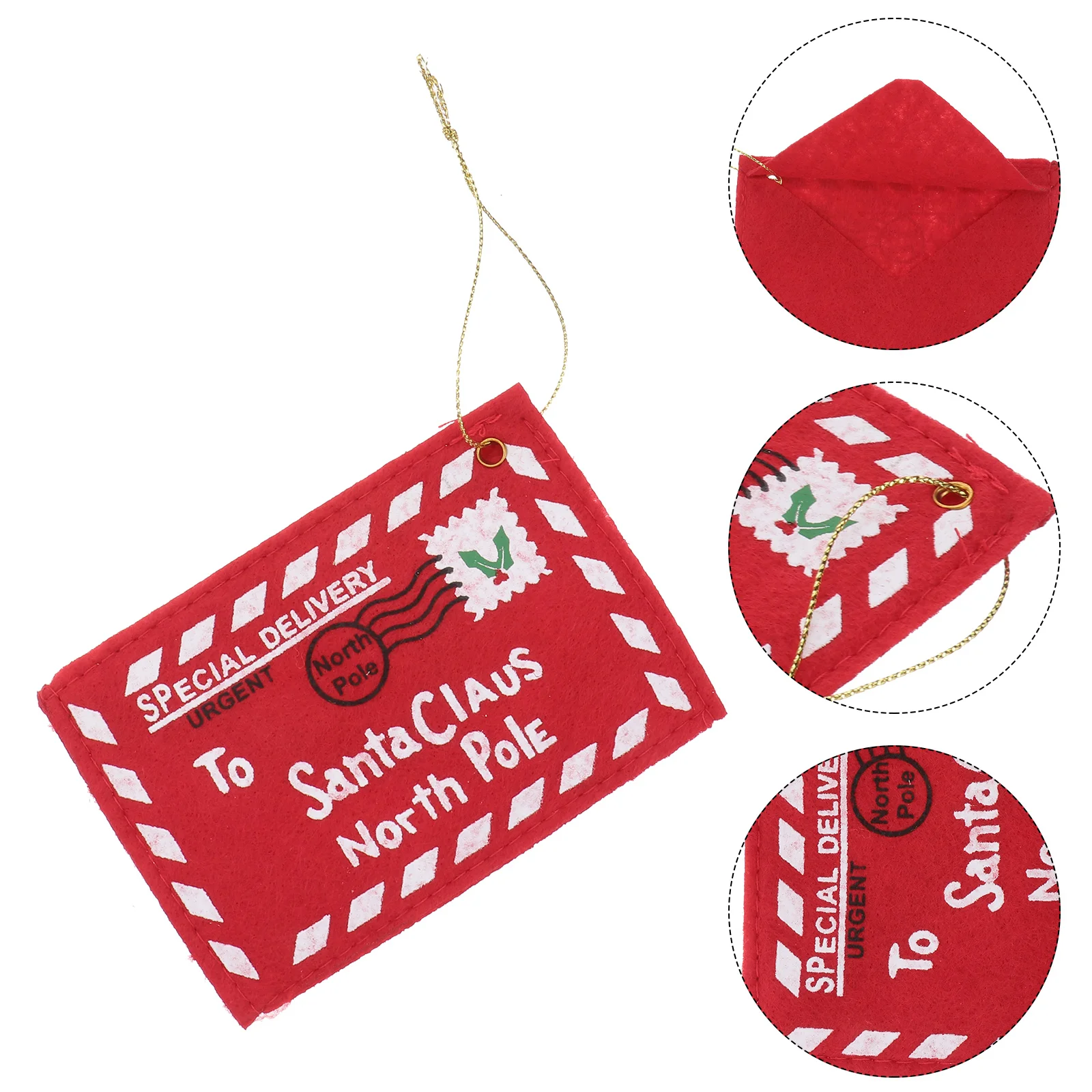 10 Pcs Santa Gift Bag Red Christmas Tree Wallet Claus Envelope Candy Staff Mini Mailbox