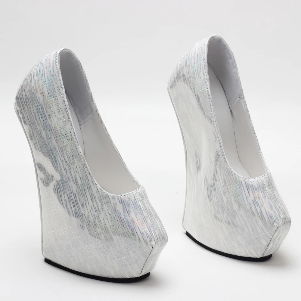 20CM Heelless Platform Thick Sole Gothic Chunky Unisex Pump Shoes