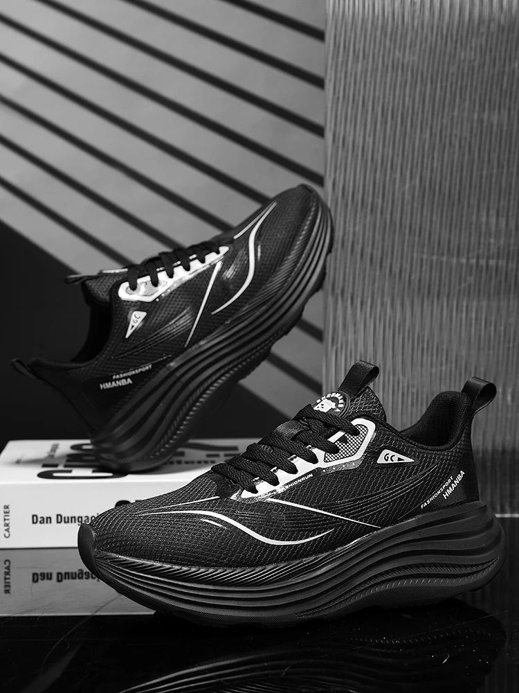 

Unisex Breathable Mesh Sneakers Thick Cushion Sole Non Slip Casual Running Walking Daily Sports Shoes