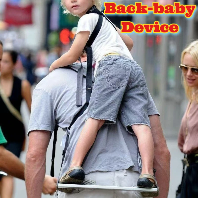 Allow Someone Standing on Back Adult Carrier Outdoor Travel Hiking Climbing Lightweight Portable Backpack Support Waist Strap