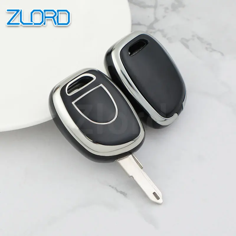 1 Button TPU Car Remote Key Case Cover Shell Fob For Renault Twingo Clio Kangoo Master NO Chip Uncut NE73 VAC102 Blade Keyless