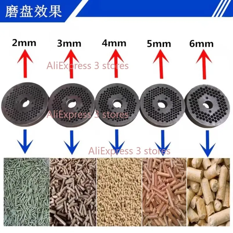 New 120/125/150/160/180 Type Feed Pellet Machine Grinding Disc Ring Die For Pellet Machine Feed Granulator 1pc