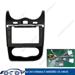 For 2013 RENAULT SANDERO (10.1INCH) Car Radio Fascias Android GPS MP5 Stereo Player 2Din Head Unit Panel Dash Frame Installation