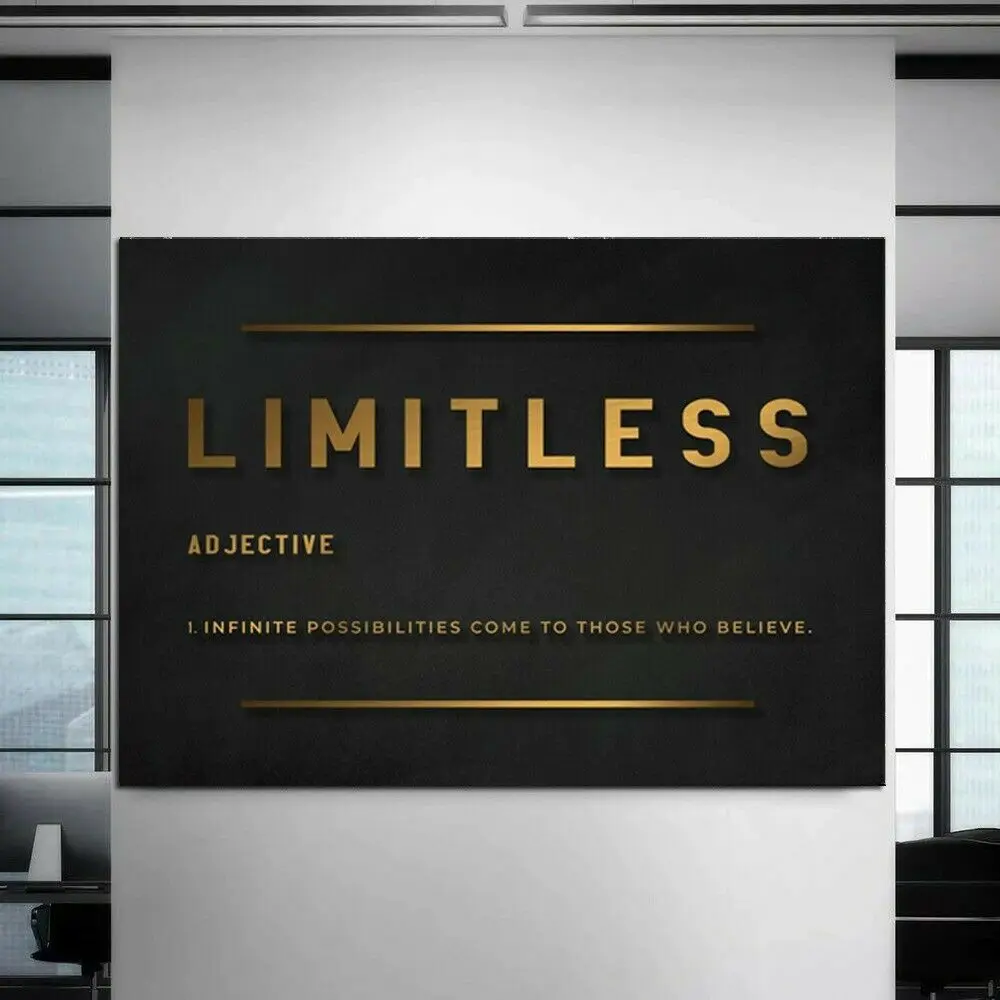 Success Limitless Dream Entrepreneur Motivational Office Posters Wall Art Picture Canvas Paintings For Living Room Home Decor