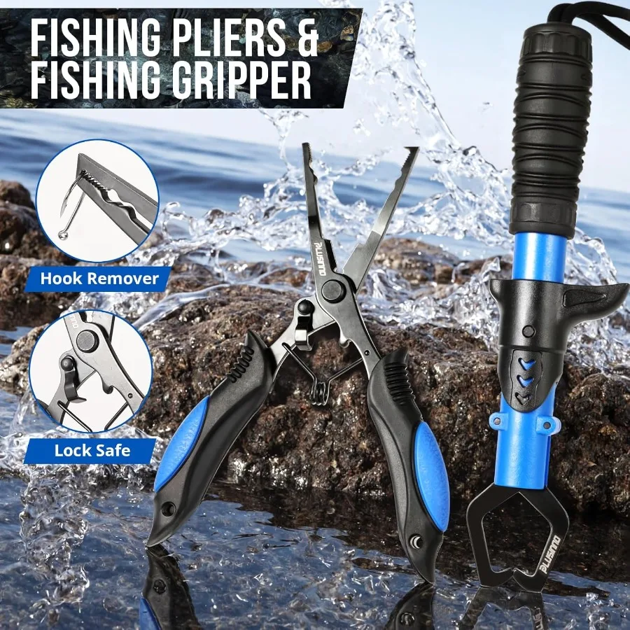 حقيبة ظهر مقاومة للماء لصيد الأسماك مع صناديق أدوات متكاملة وحامل قضيب لمغامرات الصيد الخارجية مثالية لتخزين الصيد