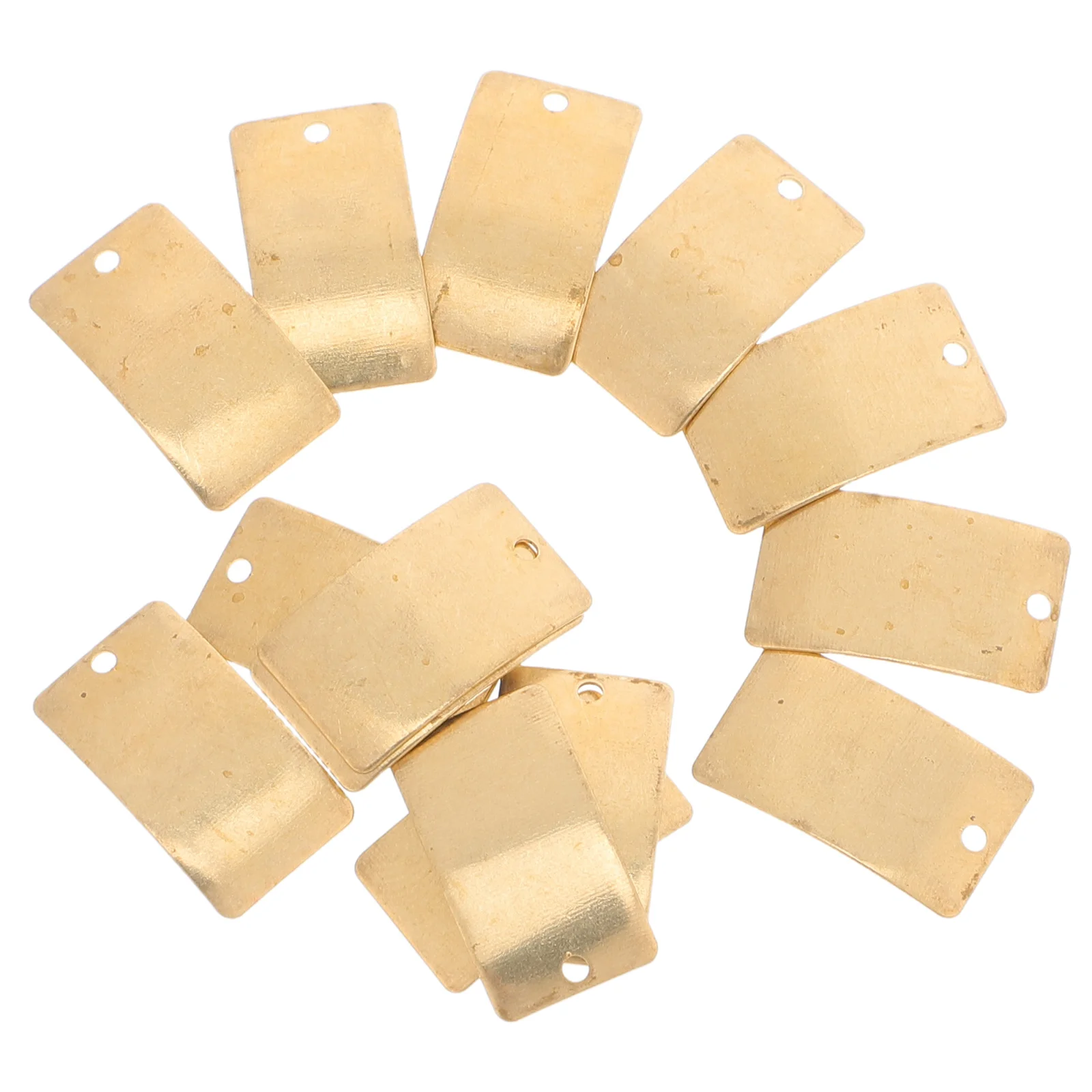 

50Pcs Copper Pendant Charm Simple Design DIY Jewelry Making Accessories Hanging Tag for Necklace Bracelet Keychain