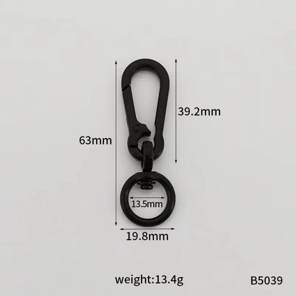 Stainless Steel Gourd Buckle Keychain Anti-Lost Hanging Buckle Metal Gourd Buckle Keyring Classic Metallochrome