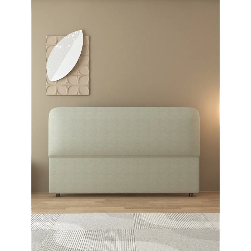 Panda Sleep Bedside Cream Wind Double Floor Headboard B & B Hotel Wabi Sansan Wind Solid Wood Bedside Backrest Board