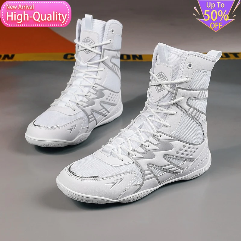 2026-hot-selling-high-top-high-quality-mens-boxing-shoes-comfortable-anti-slip-sports-shoes-lightweight-and-soft-wrestling-shoes