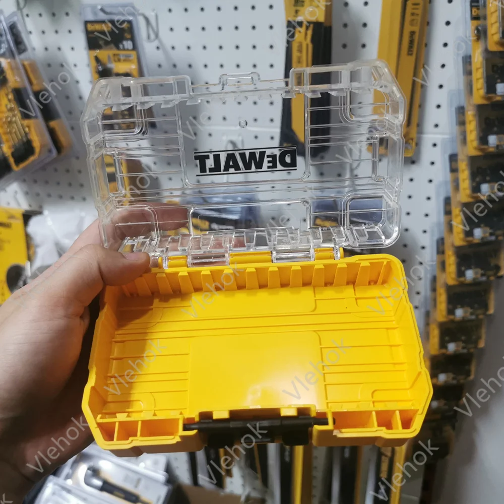 DEWALT Original Tool Box Tough Case Medium Parts Accessories Storage Tool Box Drill Bit Stackable Combination Toolkit