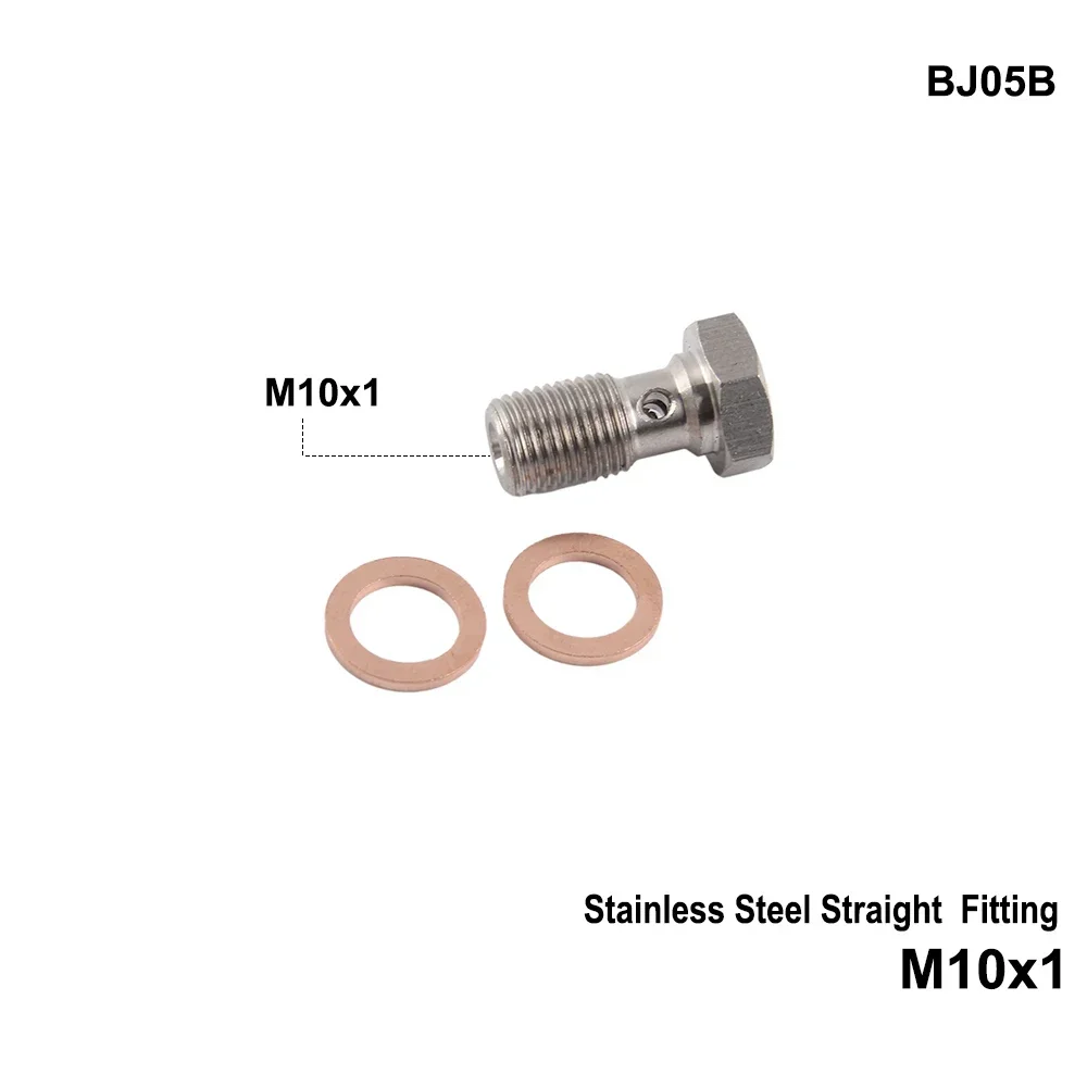 Гидравлический тормозной шланг AN3 для мотоцикла, мотора, велосипеда, линия масляного шланга, фитинг Banjo m10x1 из нержавеющей стали 10 мм 3/8x24