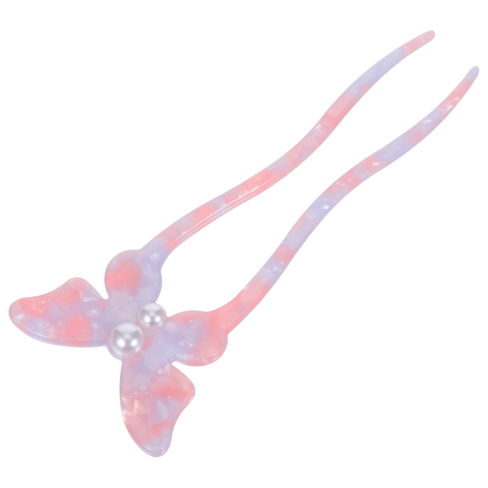 

Butterfly Hairpin Claw Clips Women Hairpin Ancient Elegant Pearl Inlay U Shaped Hair Accessories Wedding Decorations