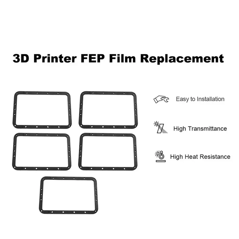 AT93-الراتنج فات 5 قطعة فيلم FEP ل Anycubic ل الفوتون أحادية 2/أحادية 4 FEP ترقيات للطابعة الفوتون مونو 2/4 UV DLP LCD الراتنج ثلاثية الأبعاد #3