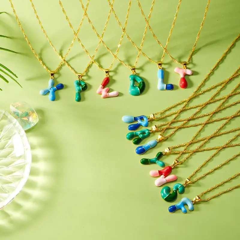 القلائد الملونة الدوبامين رسالة للنساء موضة المختنق سحر الرقبة ديكور بوهو مجوهرات هدية