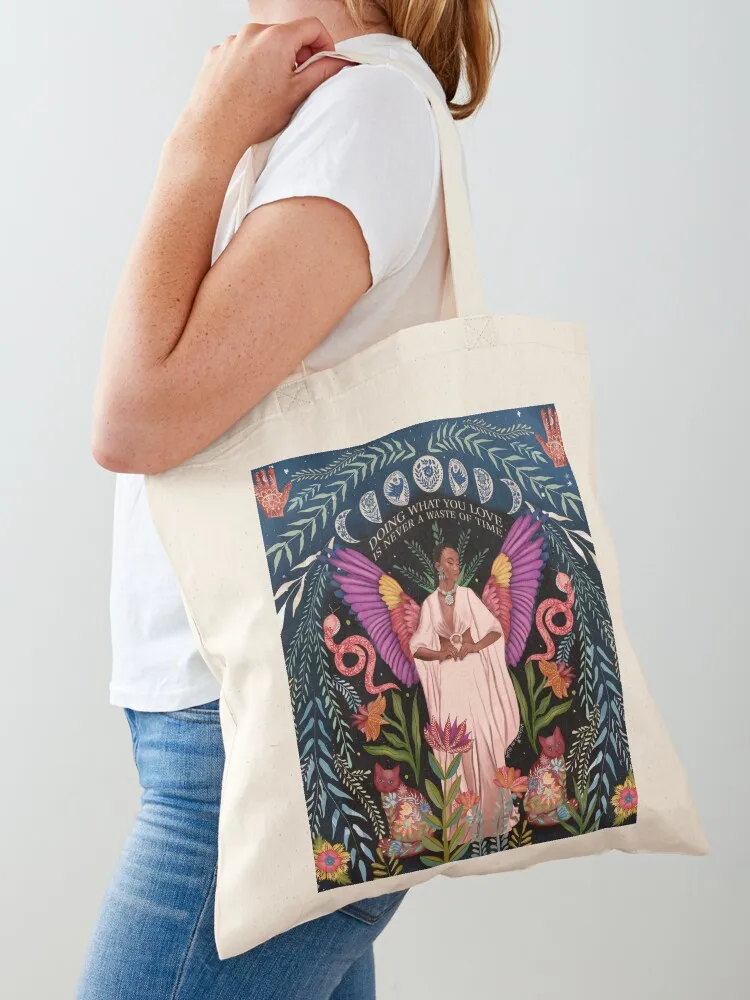 

Doing what you love is never a waste of time Tote Bag canvas bags Women's tote bag Cloth bags