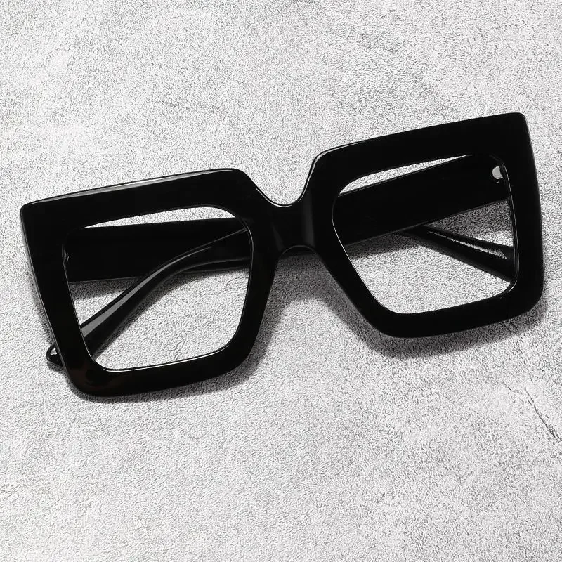 New Clear Lens Classic Glasses Trendy Square Computer Eyeglass Decorative Eyeglasses Spectacles for Women Men Photo Decoration