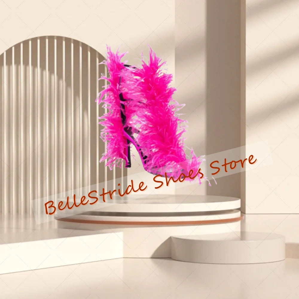 Rosa vermelha pele decoração sandálias fivela cinta moda feminina sapatos stilettos salto alto festa banquete namoro 2025 zapatos para mujere