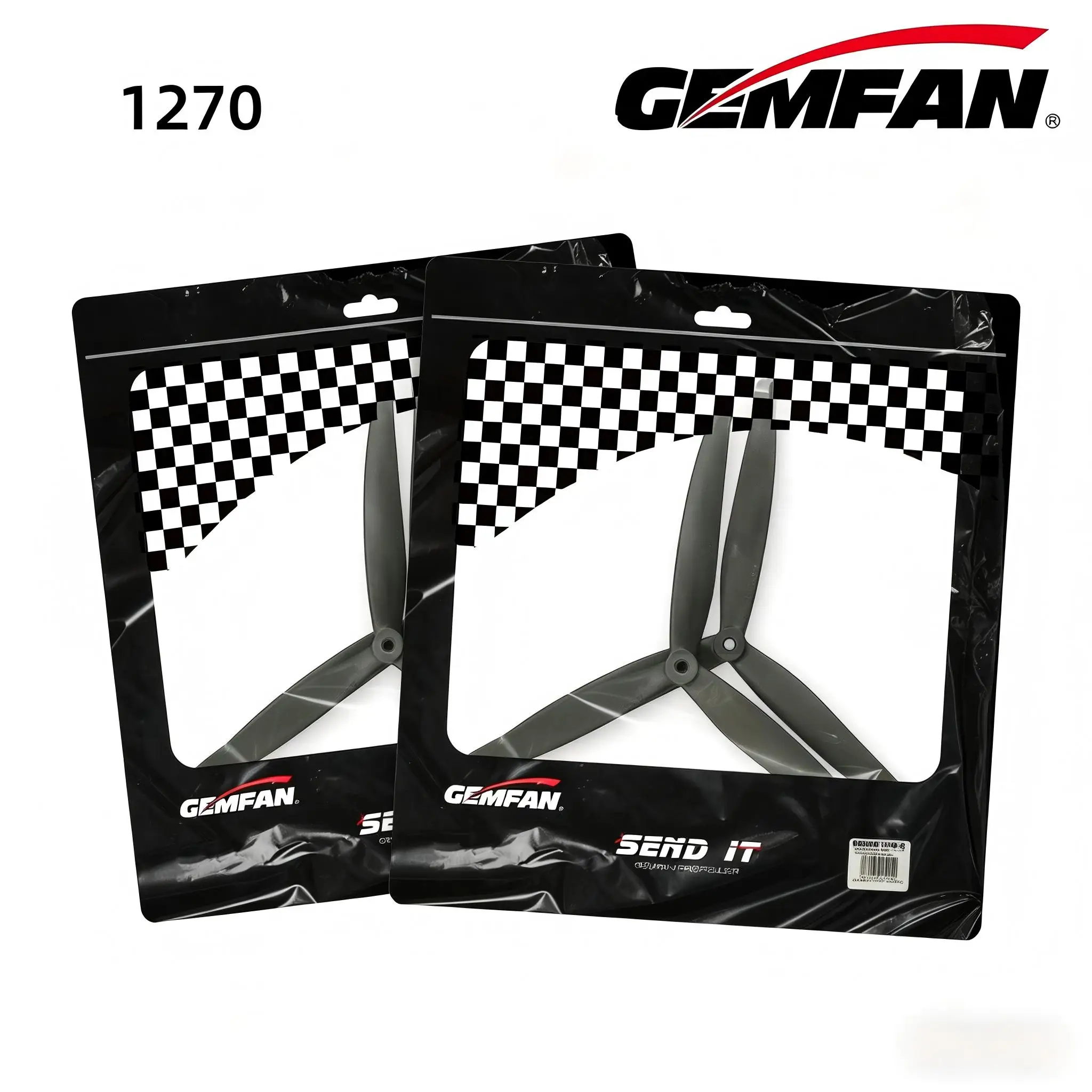 

Gemfan 1270 12 Inch 3-Blade Props, Glass Fiber Nylon 12x7x3 Propeller for Cinelifter & Long Range FPV (4pcs/Set)