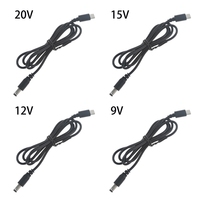 2m USB C Type C PD to 9V 12V 15V 20V 5.5x2.1mm Power Supply Cable for Wireless Router Laptop LED Speaker CCTV Camera