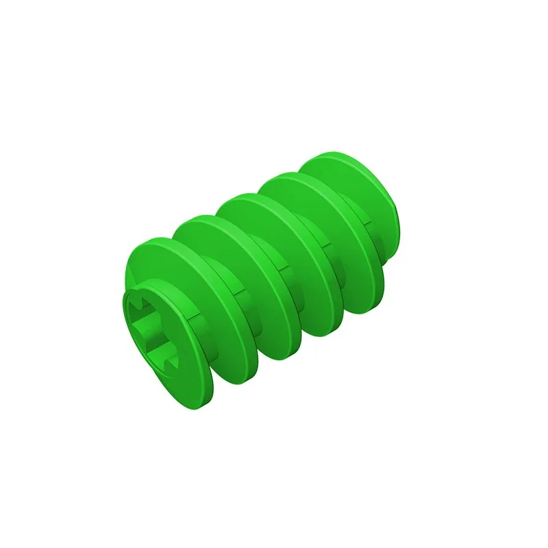 GDS-1199 Technical, Gear Worm Screw, Long, Axle Opening Type II compatible with lego 4716 32905 children's DIY gifts