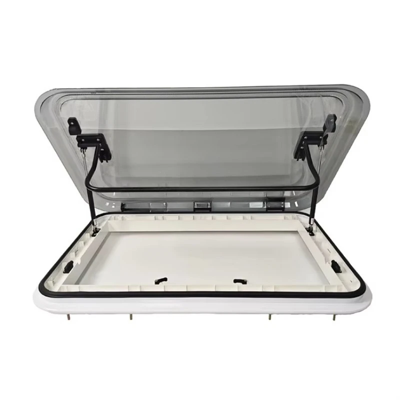 

Aluminium White Frame Sunroof Windows Trailer Light Emitting Diode Sunroof 800x500mm