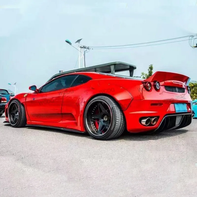 طراز FRP LB لسيارة فيراري F430، عجلة حاجز الشفة الأمامية، قوس الناشر الخلفي، مجموعة هيكل السيارة #6