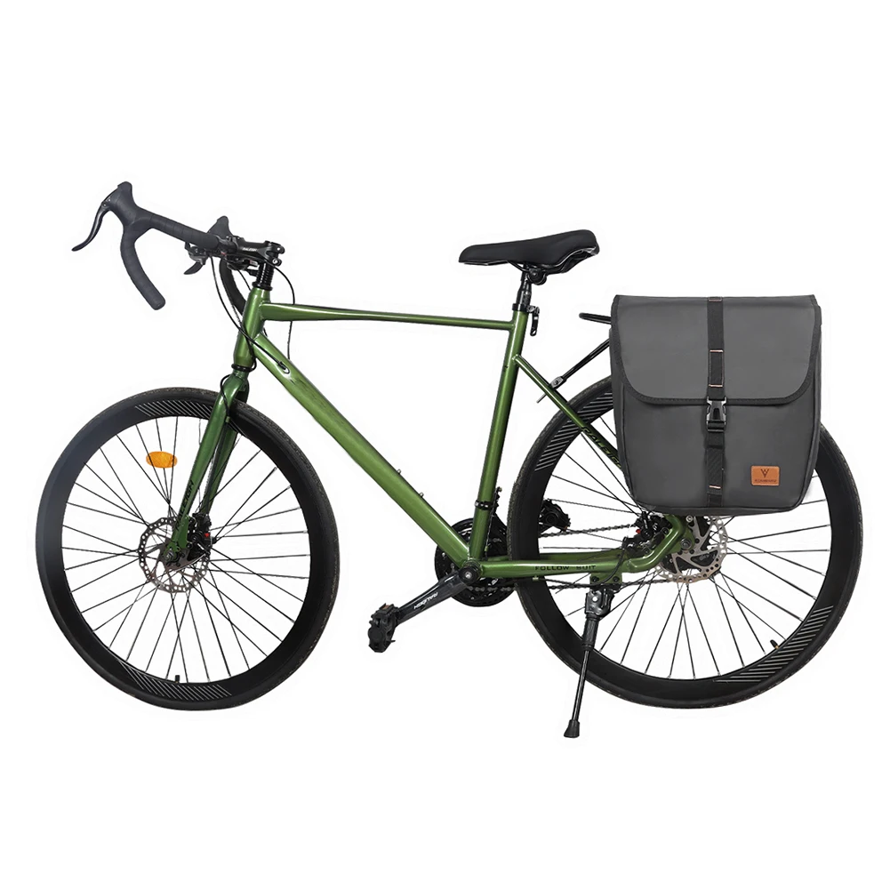Rear Seat Panniers Pack Multifunction Bicycle Saddle Bag Large Capacity Bike Rack Tail Bag with Handle for Outdoor Riding Travel