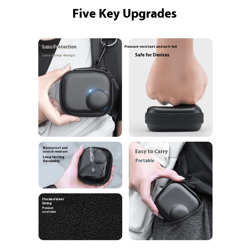 Mini-Aufbewahrungstasche, Reise-Tragetasche für DJI Osmo Nano, Displayschutzfolie aus Glas für DJI Osmo Nano Kamera-Zubehör – Detail 5