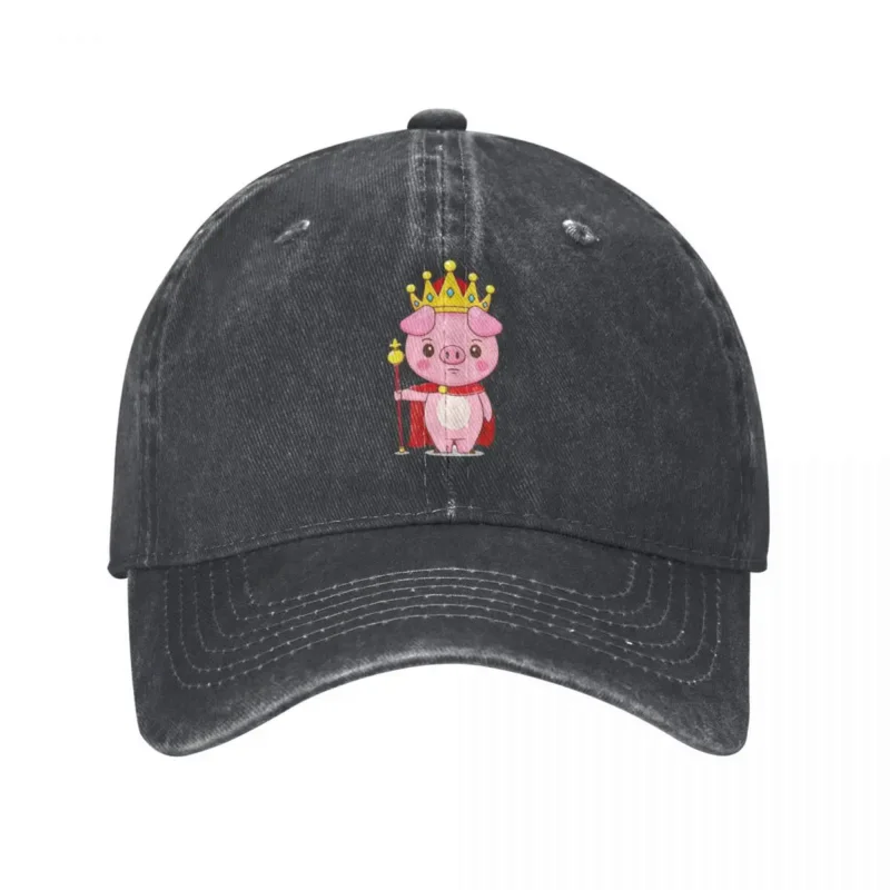 Pig Crown Washed Baseball Cap Red Cloak Trendy Hip Hop Hats Summer Unisex Running Print Baseball Caps