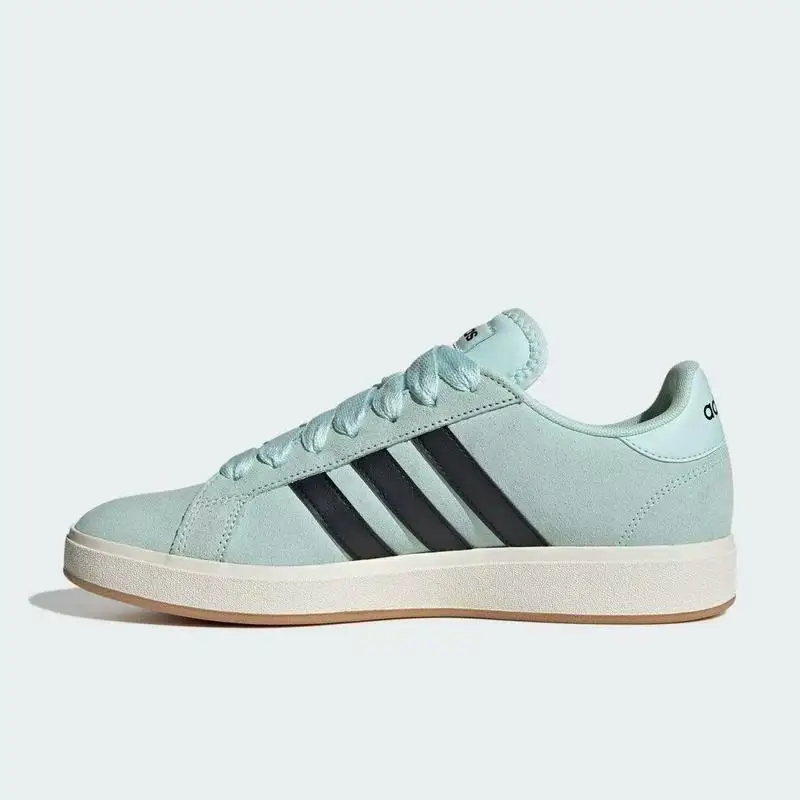 adidas Grand Court Base Nubuck and Synthetic Leather Trendy Low-Top Sneakers Casual Shoes for Men and Women JR7077
