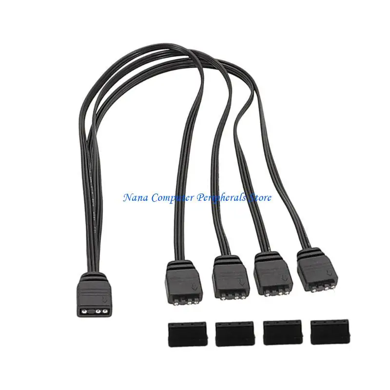 F68C Improve Lighting Effect 5V3Pin ARGB Splitter Cable 3Pin Addressable RGB Splitter