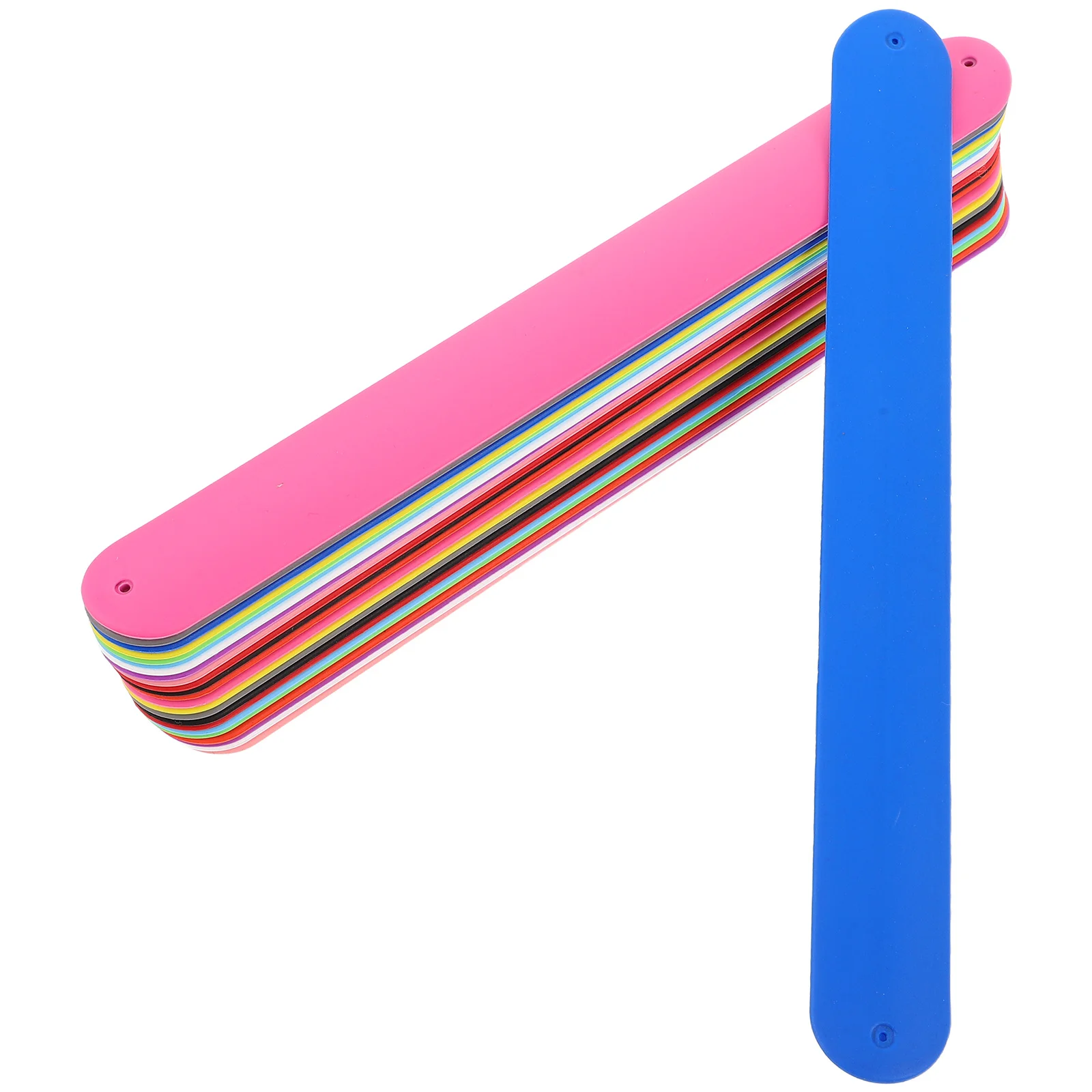 24 Uds. Pulseras de bofetada de silicona de Color sólido, pulseras flexibles cómodas para niños, recuerdo de fiesta, bandas a presión para cumpleaños en el aula