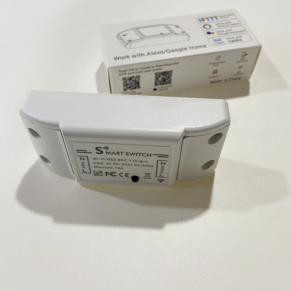 1Pcs 90-250Vac Wireless Remote Switch 2.4G WiFi Cellphone APP Control Switch For Lamp or Machine Tuya Smart Life