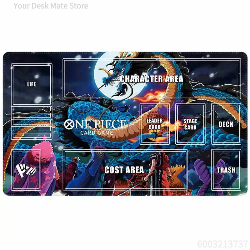 One Piece Trafalgar Law TCG-Spielmatte, schöne, rutschfeste, wasserdichte Schreibtischunterlage, geeignet für den täglichen Gebrauch im Büro