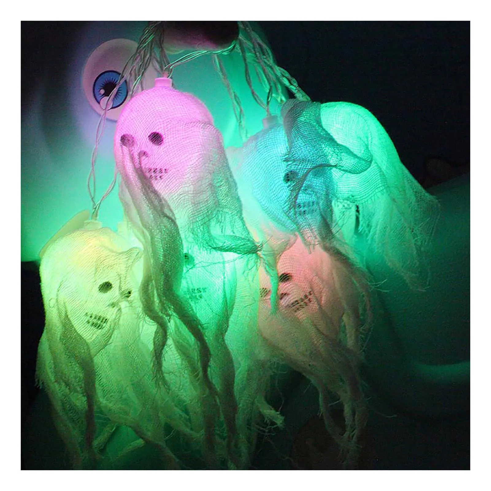 Halloween Decorations String Lights Multifunction Lights Hanging Decor for Flat Dormitory Decoration